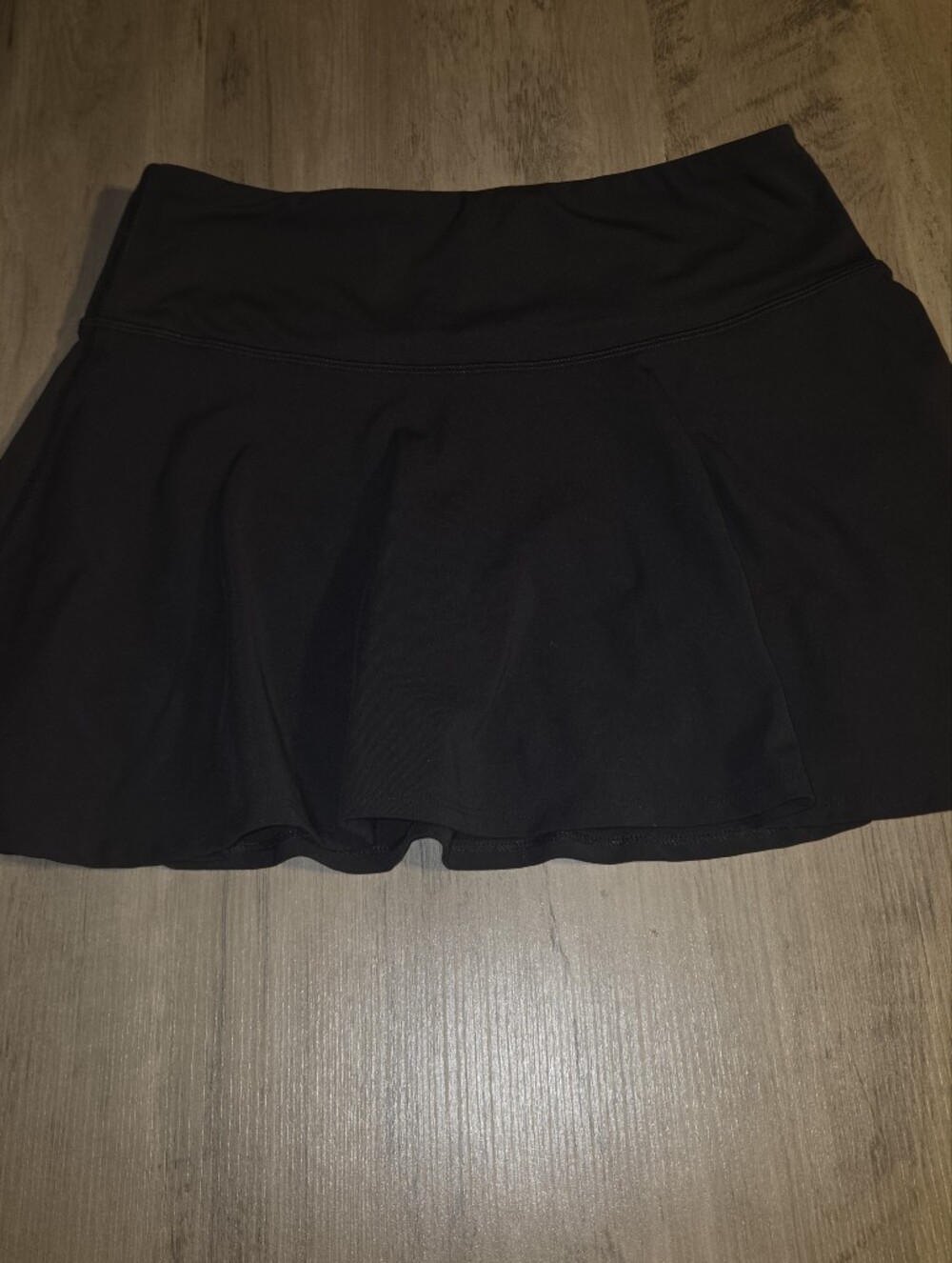 Yogalicious Black Tennis Skort High Waisted Athletic Skirt Medium